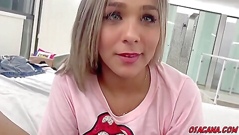 Sexy brunette with tattoos gets fucked by a big cock guy