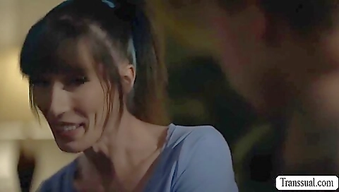 Brunette big tits babe gets anal sex after she has fucked