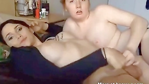 Blonde girl with a nice face is giving a nice rimjob to a man