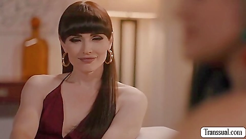 Brunette gets her big natural pussy pounded hard and deepthroat