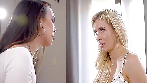 Asian blonde milf with a deep throat is a great deal for a guy