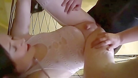 Hot brunette and a slender red head take sex in ass