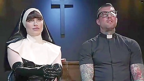 Bright brunette beaut catches her ass whipped and stripped