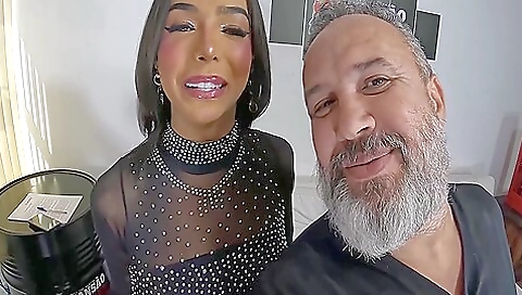 Brazilian hottie with a tattooed ass in the ass in the video