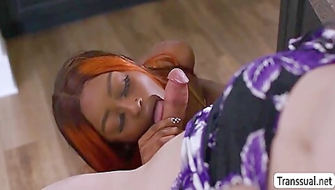 Ebony Stepdaughter Tastes Stepdads New Ts Girlfriend 10 Min