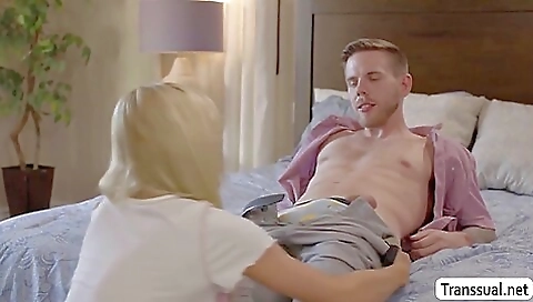 Horny girl plays with her big tits and gets fucked